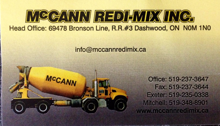 McCann Redi-Mix Inc.