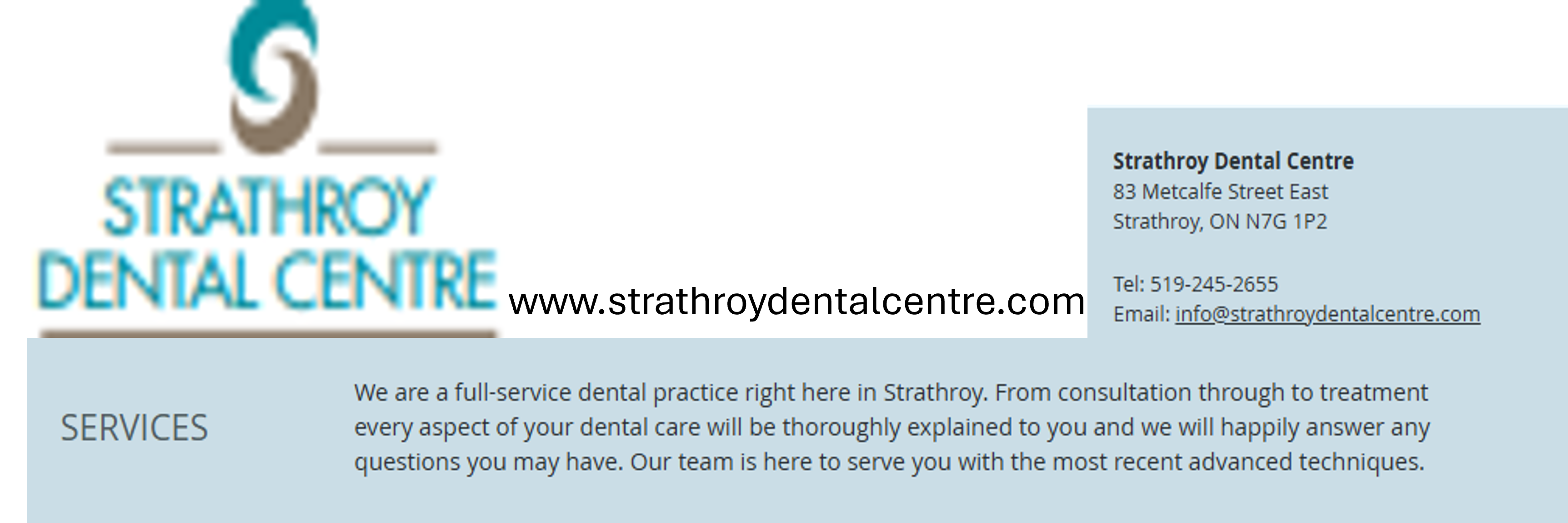 Dr. Howley and the Strathroy Dental Centre